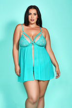 Light blue lace sleepwear set