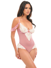 Romantic sheer lace bodysuit