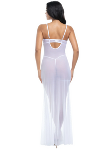 Bridal Sheer Gown & Garter Set