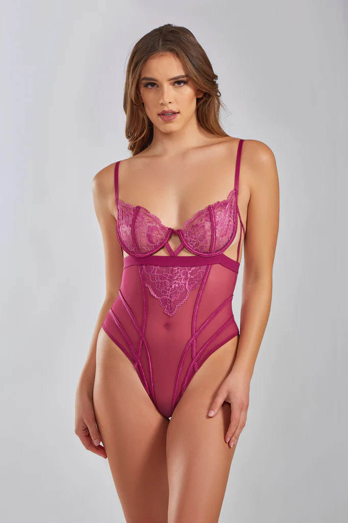 Feminine fuchsia bodysuit