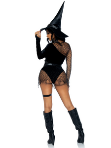 Sexy witch costume with hat