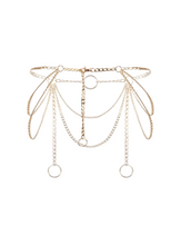 Designer harness chain lingerie set