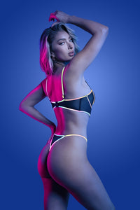 Glow in the dark lingerie - bra set