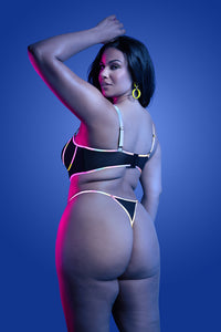 Glow in the dark lingerie - bra set