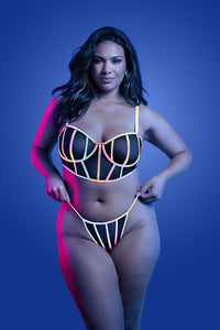Glow in the dark lingerie - bra set