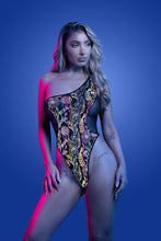Glow in te dark lingerie - floral bodysuit
