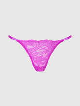Sexy purple g-string with rhinestones