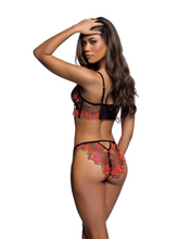Gorgeous sensual embrodiery bra set