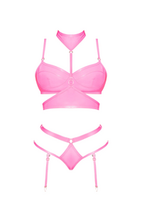 Candy vinyl bra harness set - Barbie style