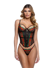 Cherry Delight Corset with Thong Set