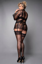 Fashionable plus size stockings with the lurex effect