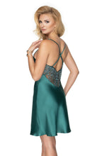 Exclusive emerald nightdress made of the highest quality satin