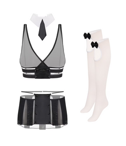 Sexy teacher designer costume set