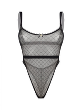 Sexy designer high waisted crotchess bodysuit
