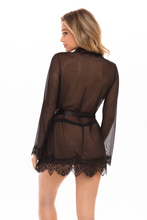 Elegant Sheer Shortie Robe