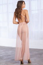 Gorgeous sheer mesh bodysuit with skirt