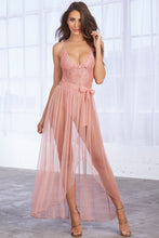 Gorgeous sheer mesh bodysuit with skirt