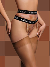 Fashionable Designer CENSORED suspender belt