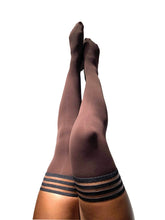 Chocolate Nude sheer thigh-high tights