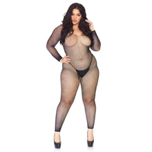 Hot and sexy fishnet plus size bodystocking