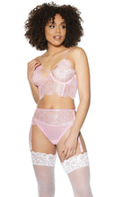 Sheer mesh bralette and panty set