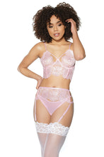 Sheer mesh bralette and panty set