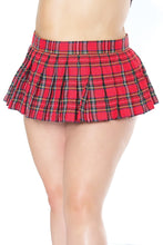 Sexy plaid schoolgirl skirt