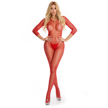 Super hot fishnet crotchless bodystocking
