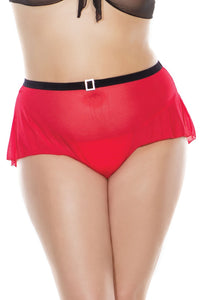 Glam Holiday red panty with rhinestones