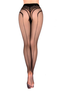 Elegant tights feature stunning detailing