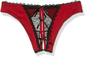 Flirty crotchless panty