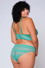 Gorgeous coral green soft cups bralette set