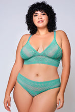 Gorgeous coral green soft cups bralette set