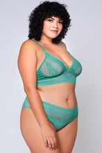 Gorgeous coral green soft cups bralette set