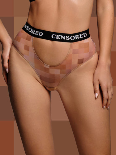 Sexy designer CENSORED panties