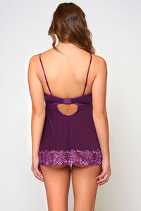 Gorgeous purple babydoll set