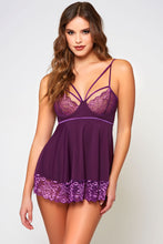 Gorgeous purple babydoll set