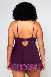 Gorgeous purple babydoll set