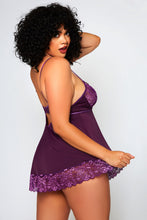 Gorgeous purple babydoll set