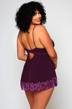 Gorgeous purple babydoll set