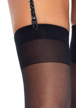 Chic garter belt with rhinestones