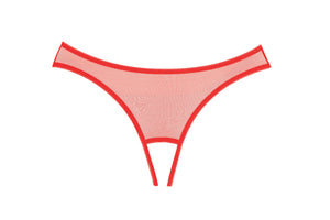 Sexy crotchless panty with open butt