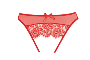 Sexy crotchless panty with open butt