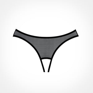 Sexy crotchless panty with open butt
