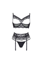 Erotic cupless lingerie set