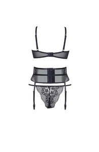 Erotic cupless lingerie set