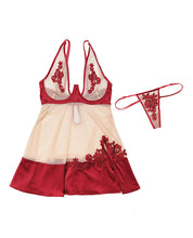 Red floral nightie