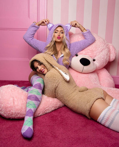 Cozy Cuddle Kitty loungewear women's romper