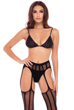 Hot Bra, Garter Pantyhose and G-String