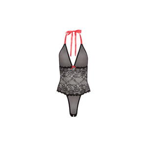 Perfect gift for her - Sexy Mesh Bodysuit with plunging V neckline